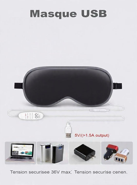 Masque Chauffant Relaxant pour les Yeux USB