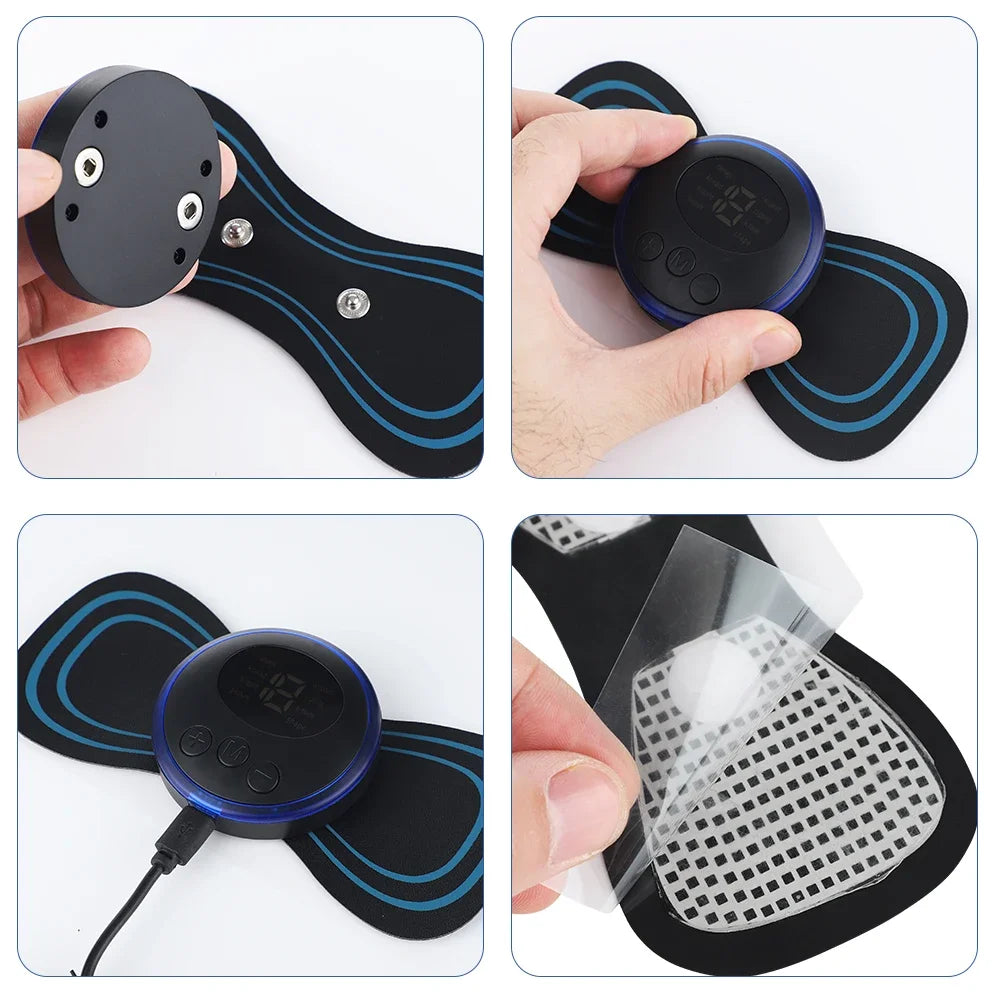 Mini Masseur Cervical EMS Intelligent - Soulage Nuque & épaule en 15min
