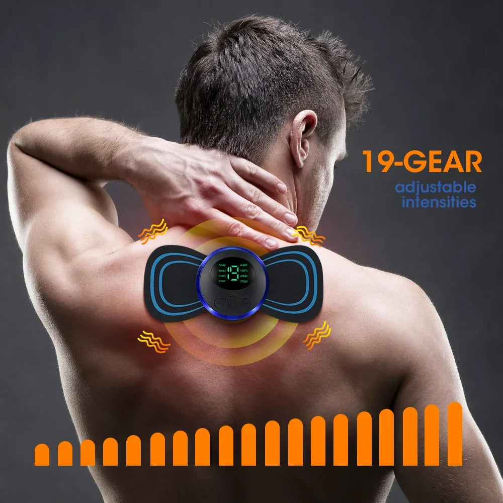 Mini Masseur Cervical EMS Intelligent - Soulage Nuque & épaule en 15min